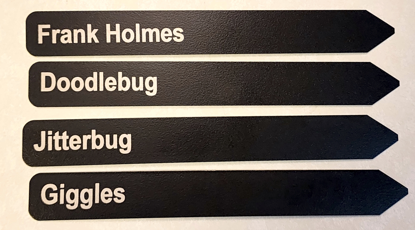 1x8 Stick Tag Specialty Garden Markers